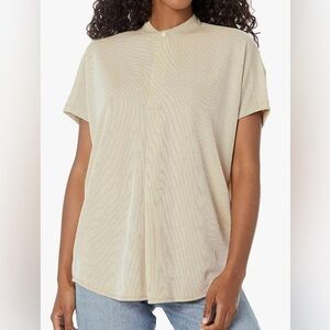 Club Monaco Women's Jandina Shirt in Sandstone / Tan